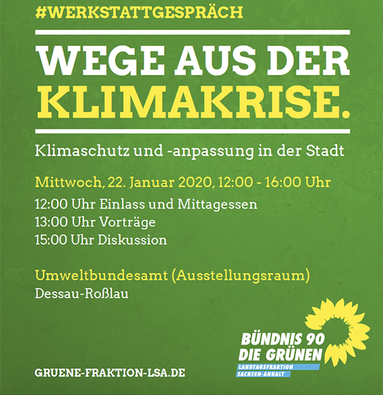 Wege aus der Klimakrise - Klimaschutz- und Anpassung in der Stadt